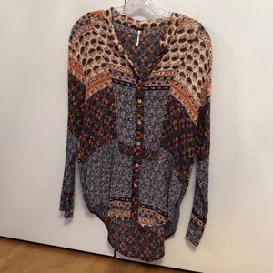 Free People button down long sleeve shirt